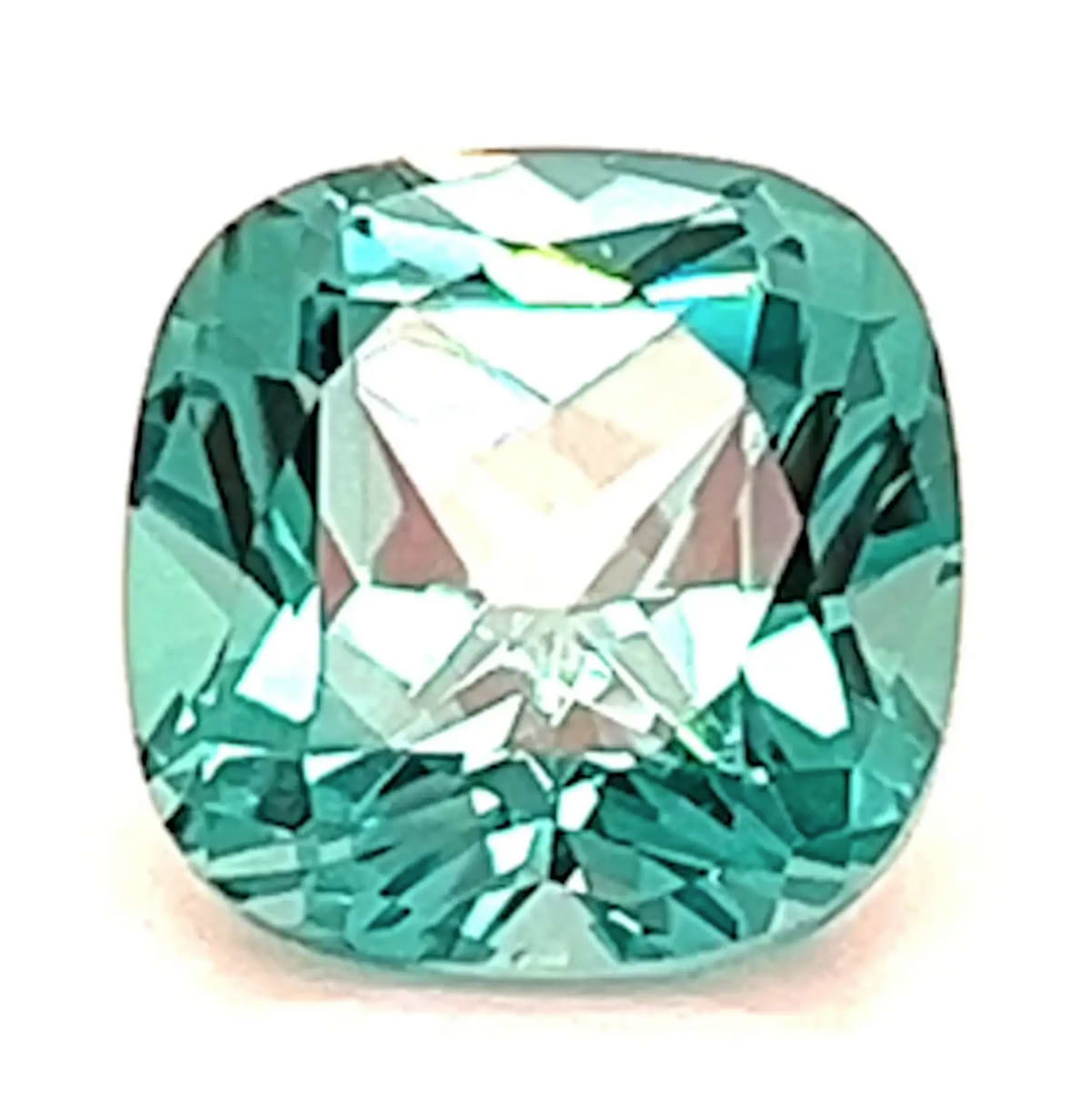 3.29 Carat Cushion Cut Lab-Created Chrysoberyl Peridot