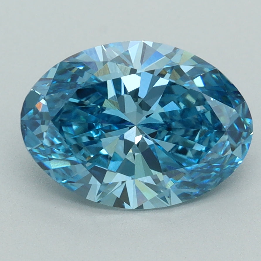 2.52 Carat Oval Shaped, Excellent Cut, VVS2 Clarity, IGI Certified Lab Grown Diamond