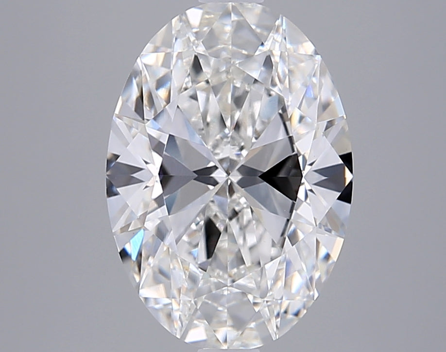 3.11 Carat Oval Shaped, Ideal Cut, F Color, VVS2 Clarity, IGI Certified Lab Grown Diamond