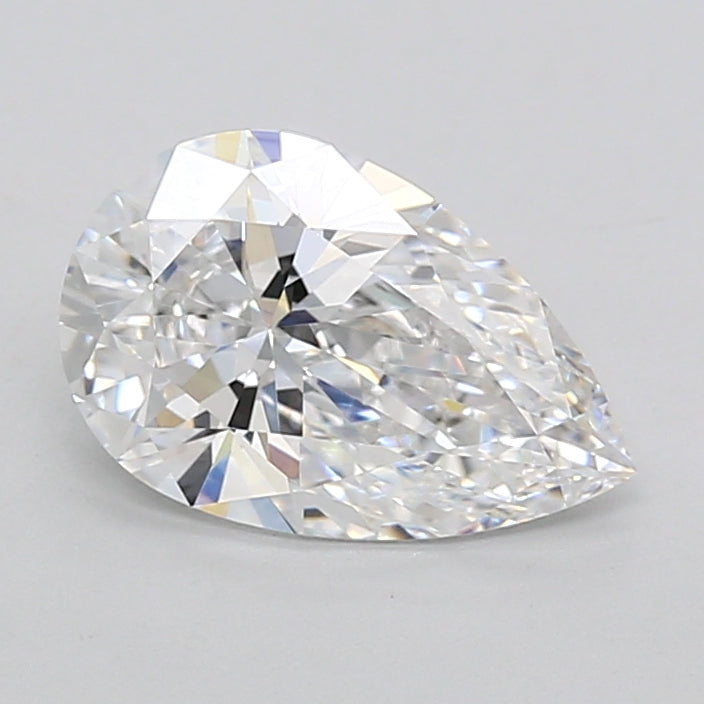 2.05 Carat Pear Shaped, Excellent Cut, D Color, VVS1 Clarity, IGI Certified Lab Grown Diamond