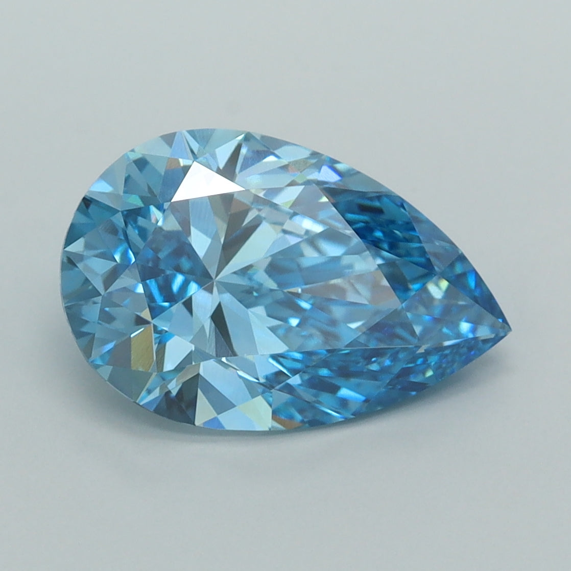 2.93 Carat Pear Shaped, Ideal Cut, VVS2 Clarity, IGI Certified Lab Grown Diamond