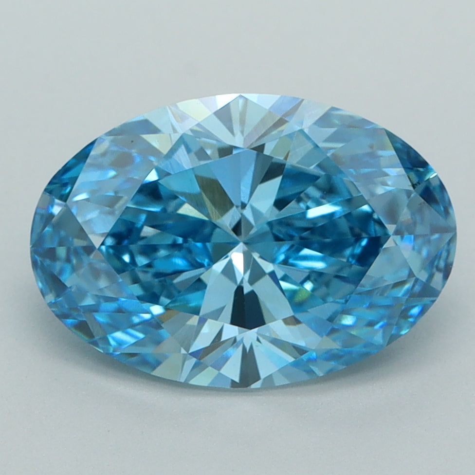 3.12 Carat Oval Shaped, Ideal Cut, VS1 Clarity, IGI Certified Lab Grown Diamond