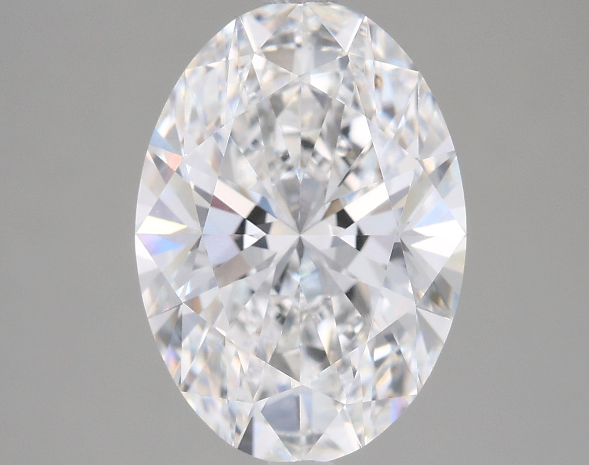 3.11 Carat Oval Shaped, Ideal Cut, F Color, VVS2 Clarity, IGI Certified Lab Grown Diamond