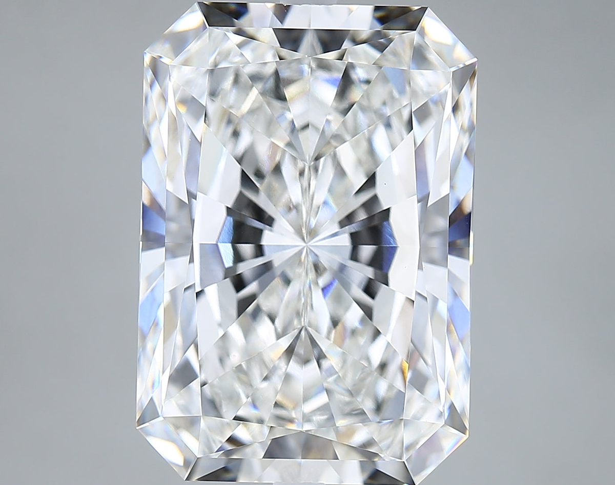 15.06 Carat Radiant Shaped, Ideal Cut, F Color, VVS2 Clarity, IGI Certified Lab Grown Diamond
