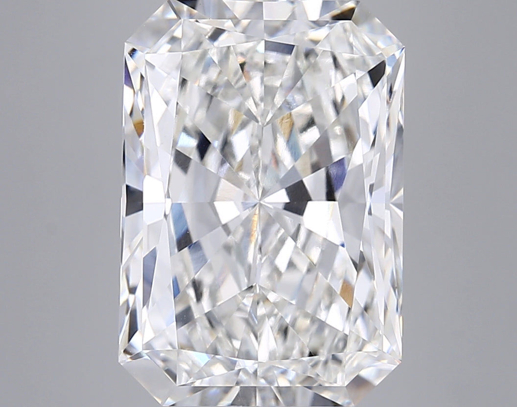 9.72 Carat Radiant Shaped, Excellent Cut, F Color, VVS2 Clarity, IGI Certified Lab Grown Diamond