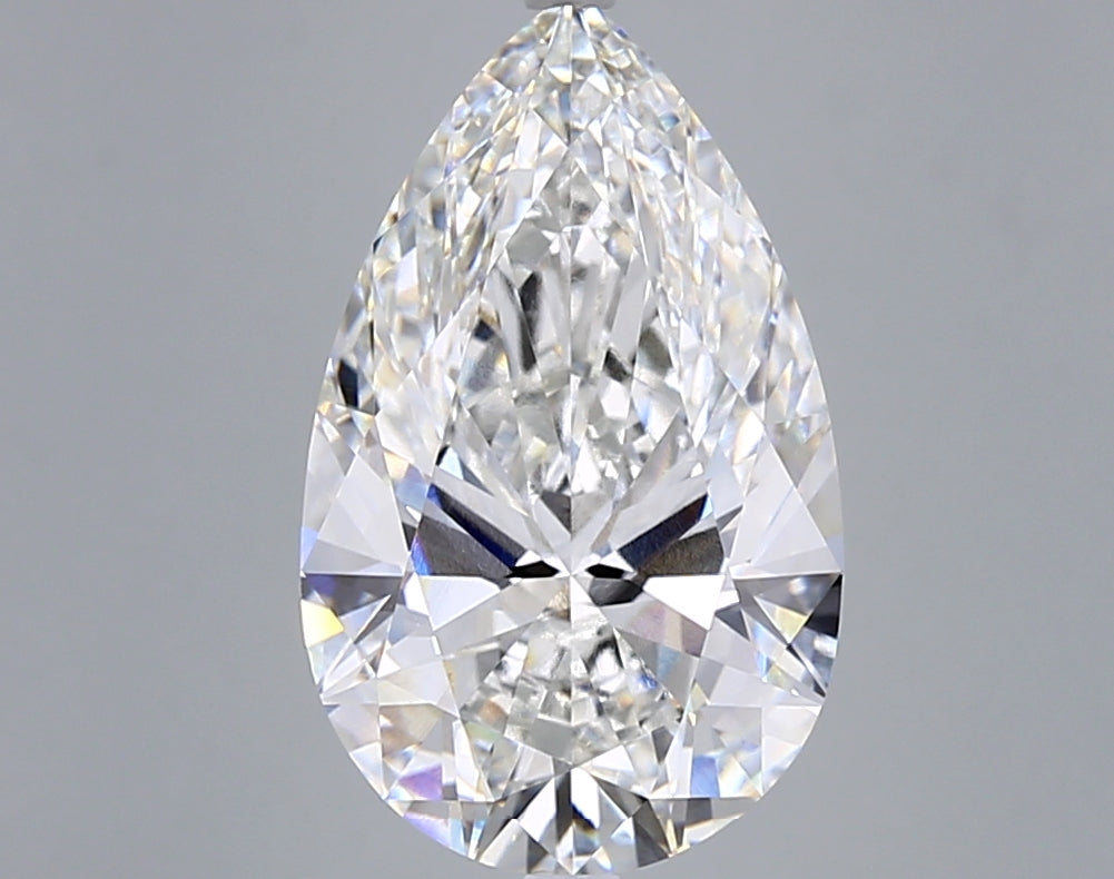 10.01 Carat Pear Shaped, Ideal Cut, F Color, VVS2 Clarity, IGI Certified Lab Grown Diamond