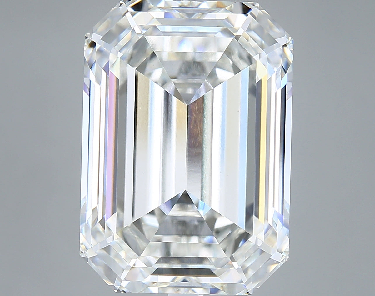 15.01 Carat Emerald Shaped, Ideal Cut, G Color, VS1 Clarity, IGI Certified Lab Grown Diamond