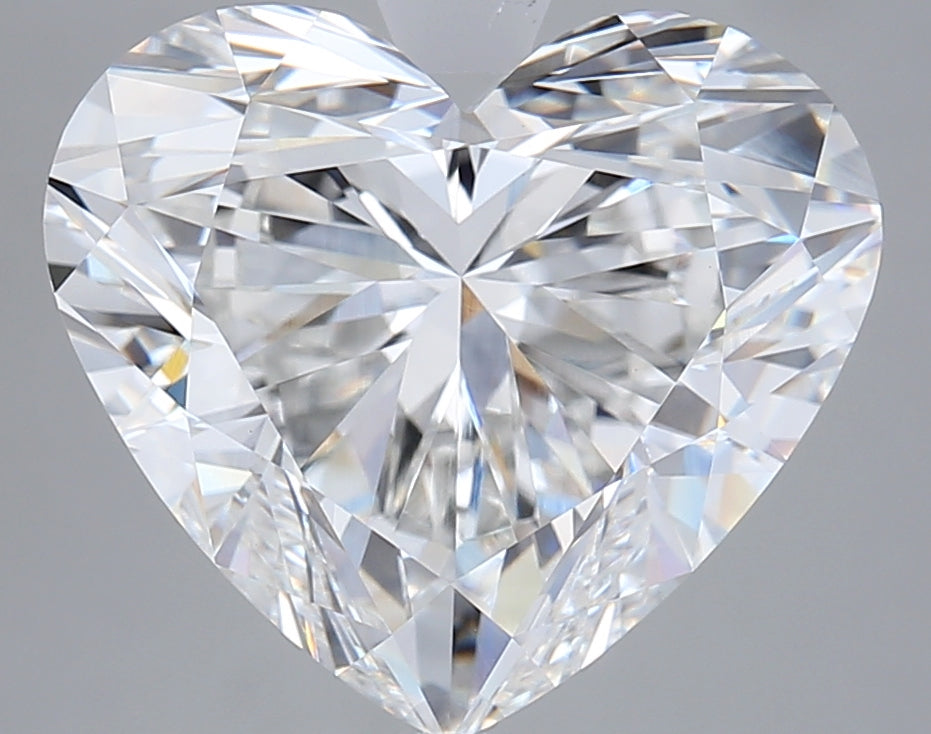 8.05 Carat Heart Shaped, Ideal Cut, F Color, VVS2 Clarity, IGI Certified Lab Grown Diamond
