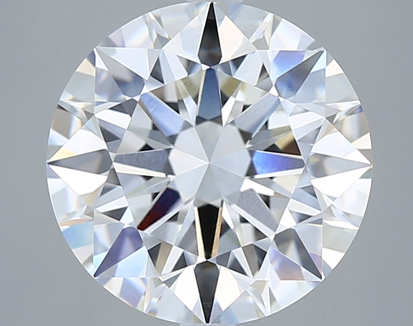 5.07 Carat Round Shaped, Ideal Cut, F Color, VVS2 Clarity, IGI Certified Lab Grown Diamond