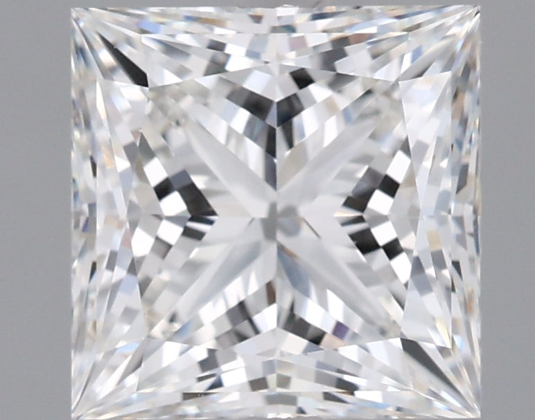 2.57 Carat Princess Shaped, Ideal Cut, G Color, VVS2 Clarity, IGI Certified Lab Grown Diamond