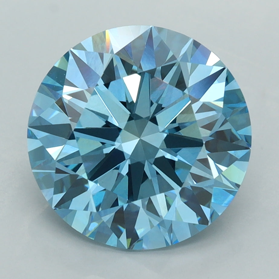4.05 Carat Round Shaped, Ideal Cut, VVS2 Clarity, IGI Certified Lab Grown Diamond