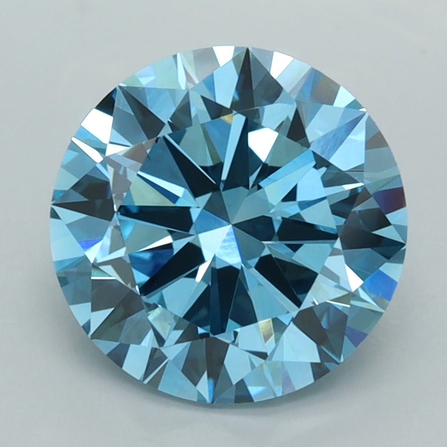 3.51 Carat Round Shaped, Excellent Cut, VS1 Clarity, IGI Certified Lab Grown Diamond