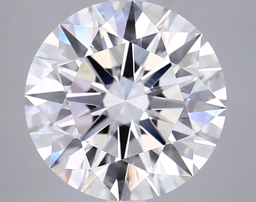 5.04 Carat Round Shaped, Ideal Cut, F Color, VVS2 Clarity, IGI Certified Lab Grown Diamond