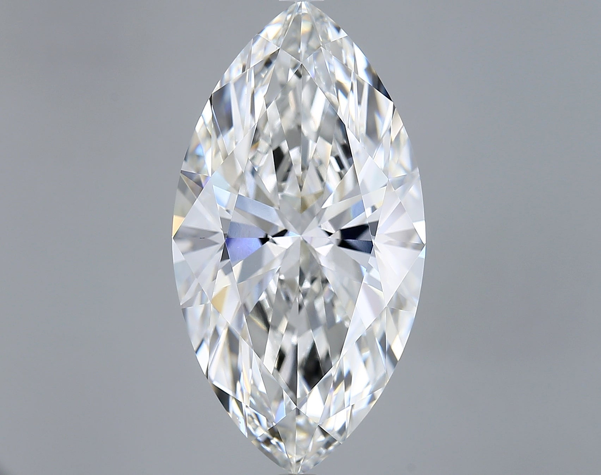 10.06 Carat Marquise Shaped, Ideal Cut, F Color, VVS2 Clarity, IGI Certified Lab Grown Diamond