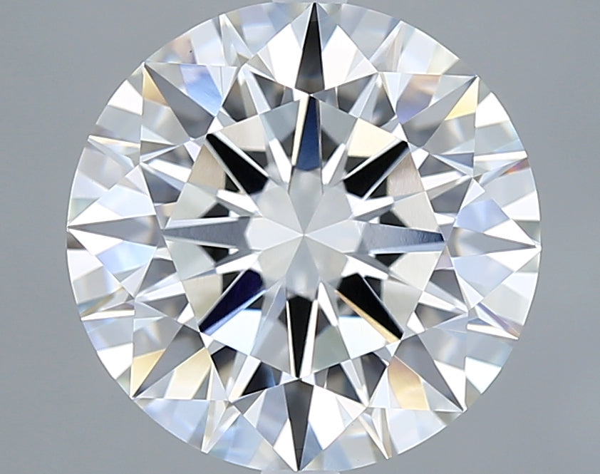 5.03 Carat Round Shaped, Ideal Cut, F Color, VVS2 Clarity, IGI Certified Lab Grown Diamond