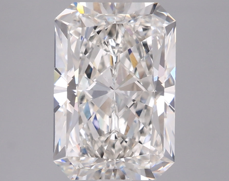3.27 Carat Radiant Shaped, Excellent Cut, G Color, VVS2 Clarity, IGI Certified Lab Grown Diamond