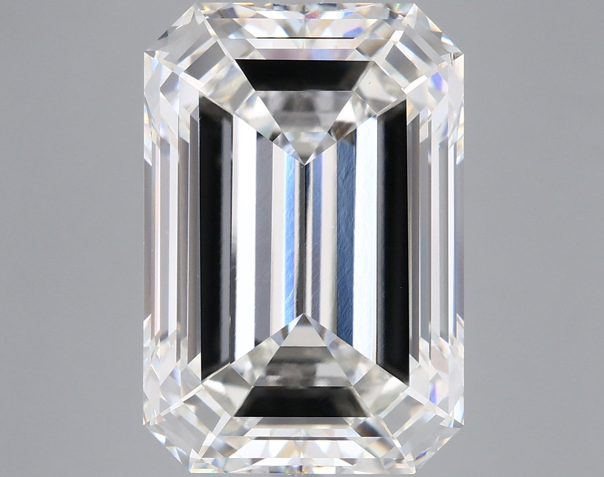 12.11 Carat Emerald Shaped, Ideal Cut, G Color, VVS2 Clarity, IGI Certified Lab Grown Diamond