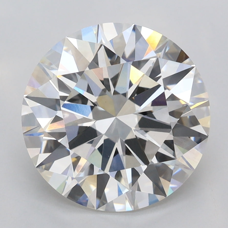 3.57 Carat Round Shaped, Ideal Cut, F Color, VVS2 Clarity, IGI Certified Lab Grown Diamond