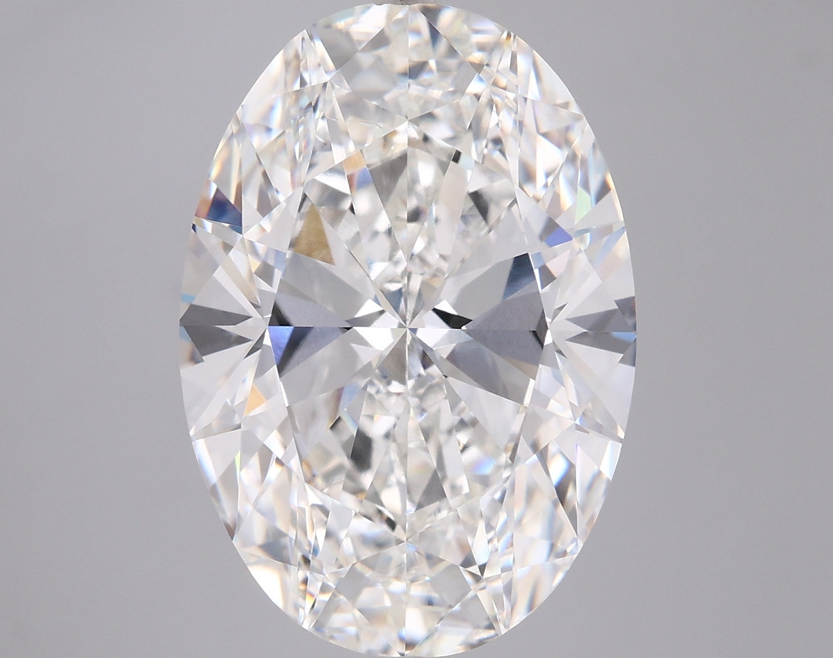 10.01 Carat Oval Shaped, Ideal Cut, F Color, VS2 Clarity, IGI Certified Lab Grown Diamond