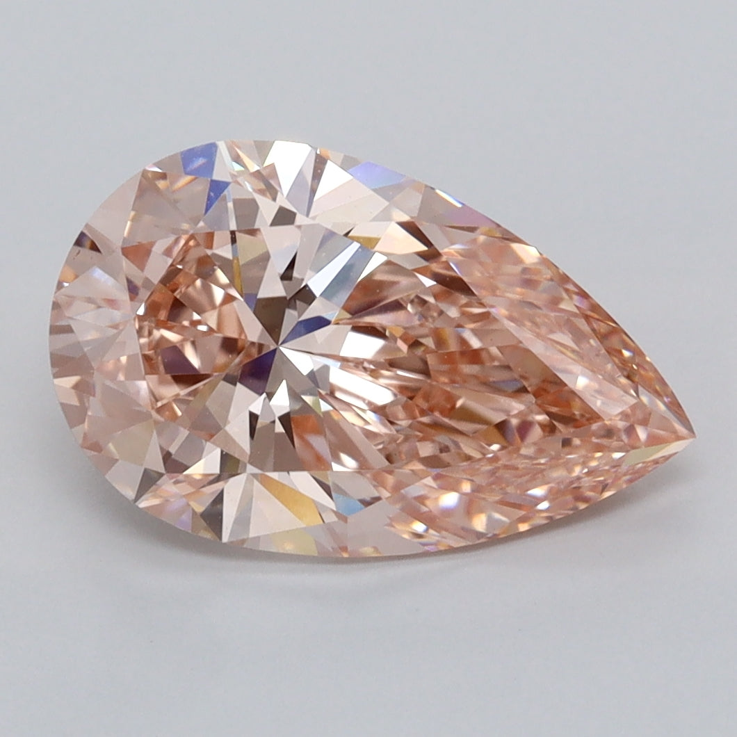 3.15 Carat Pear Shaped, Ideal Cut, VS1 Clarity, IGI Certified Lab Grown Diamond