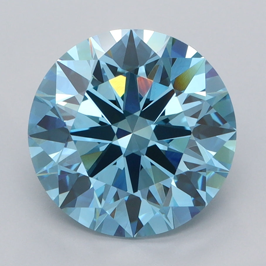 3.56 Carat Round Shaped, Ideal Cut, VVS2 Clarity, IGI Certified Lab Grown Diamond