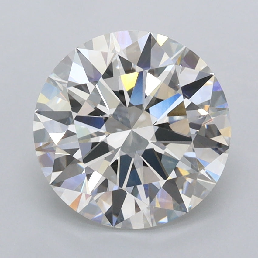 2.51 Carat Round Shaped, Excellent Cut, G Color, VVS2 Clarity, IGI Certified Lab Grown Diamond