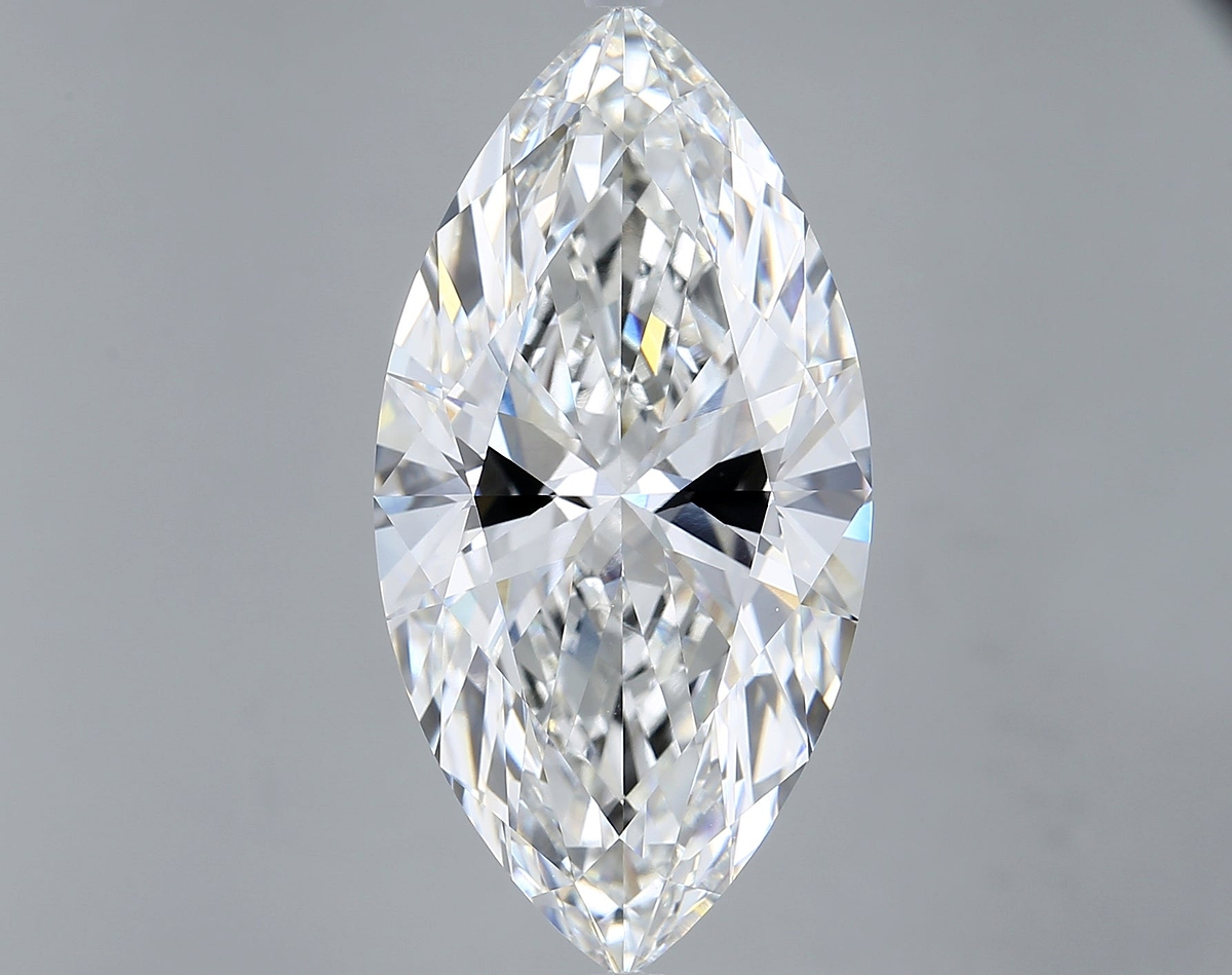 11.05 Carat Marquise Shaped, Ideal Cut, F Color, VVS2 Clarity, IGI Certified Lab Grown Diamond