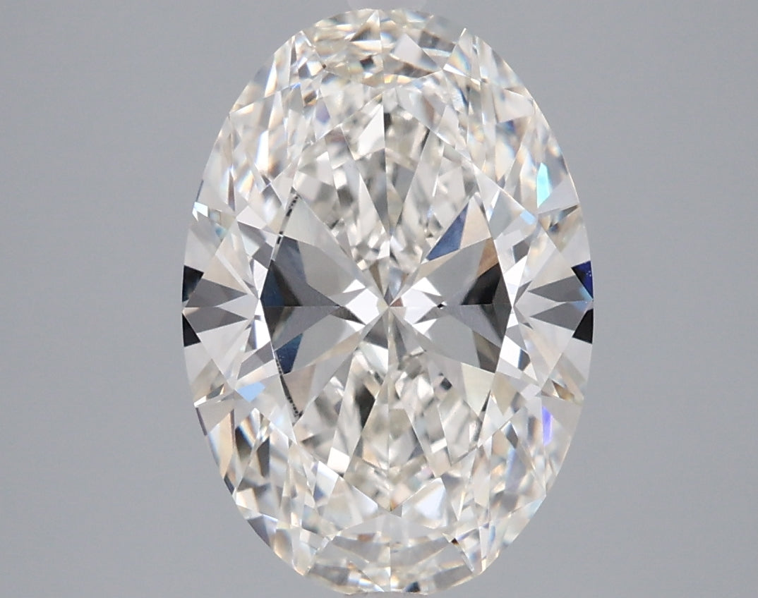 3.57 Carat Oval Shaped, Ideal Cut, G Color, VVS2 Clarity, IGI Certified Lab Grown Diamond