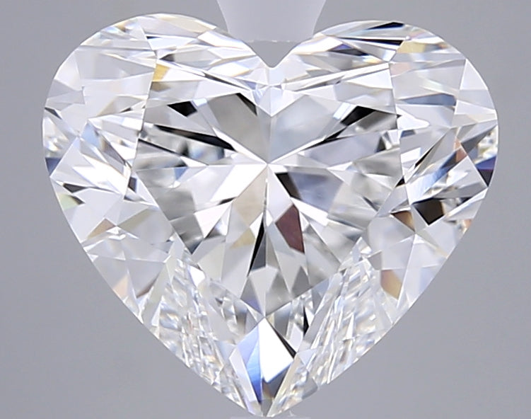 5.07 Carat Heart Shaped, Ideal Cut, E Color, VVS2 Clarity, IGI Certified Lab Grown Diamond