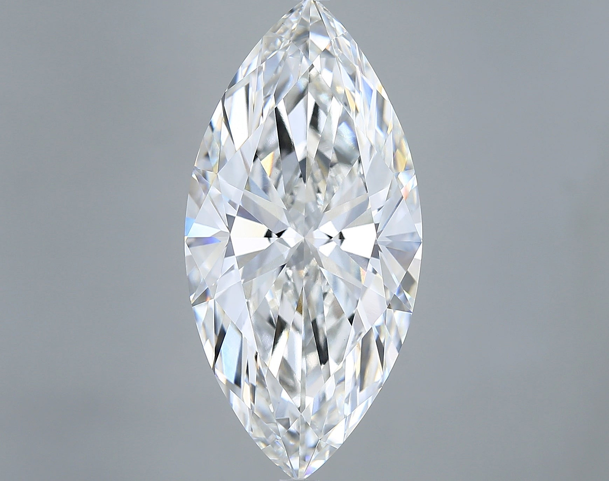 10.05 Carat Marquise Shaped, Ideal Cut, F Color, VVS2 Clarity, IGI Certified Lab Grown Diamond
