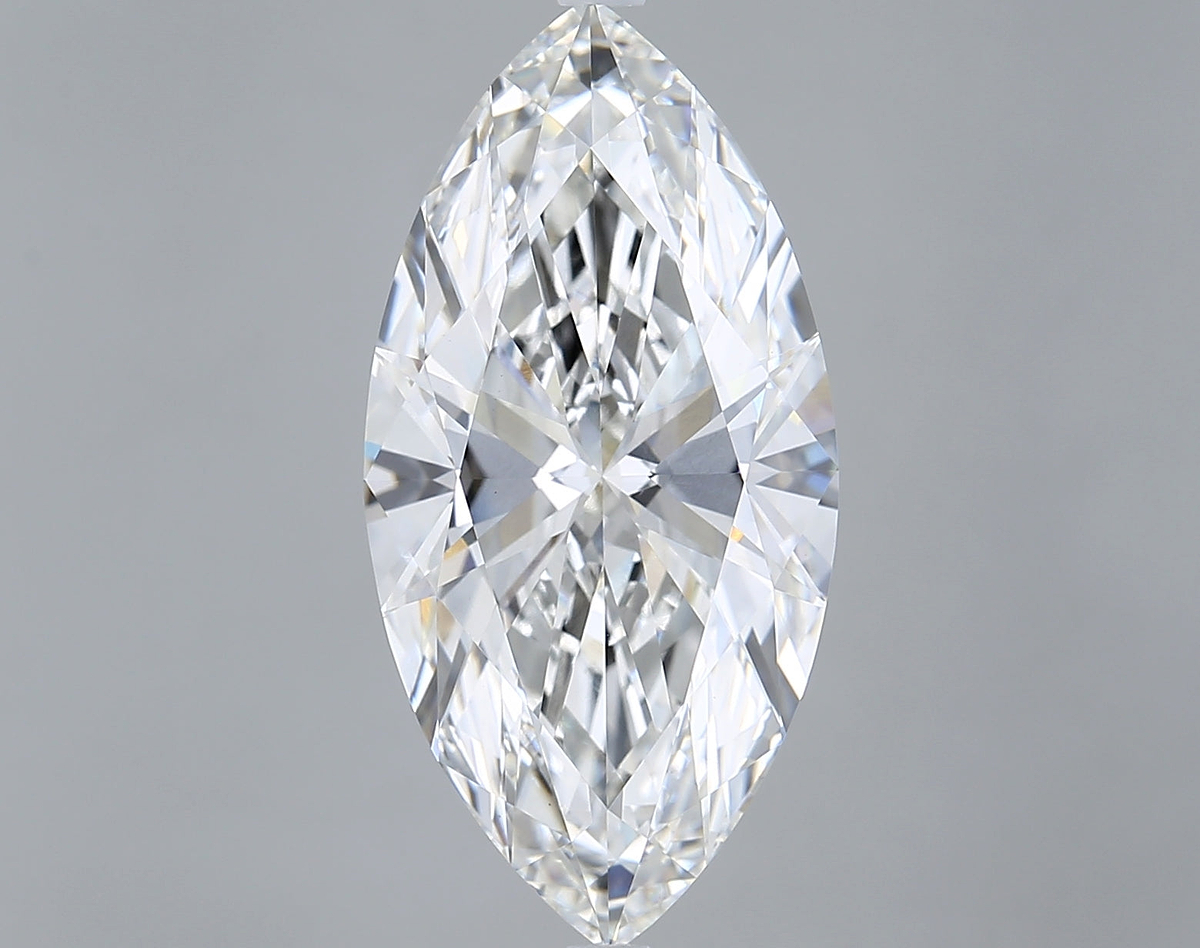 7.01 Carat Marquise Shaped, Ideal Cut, F Color, VVS2 Clarity, IGI Certified Lab Grown Diamond