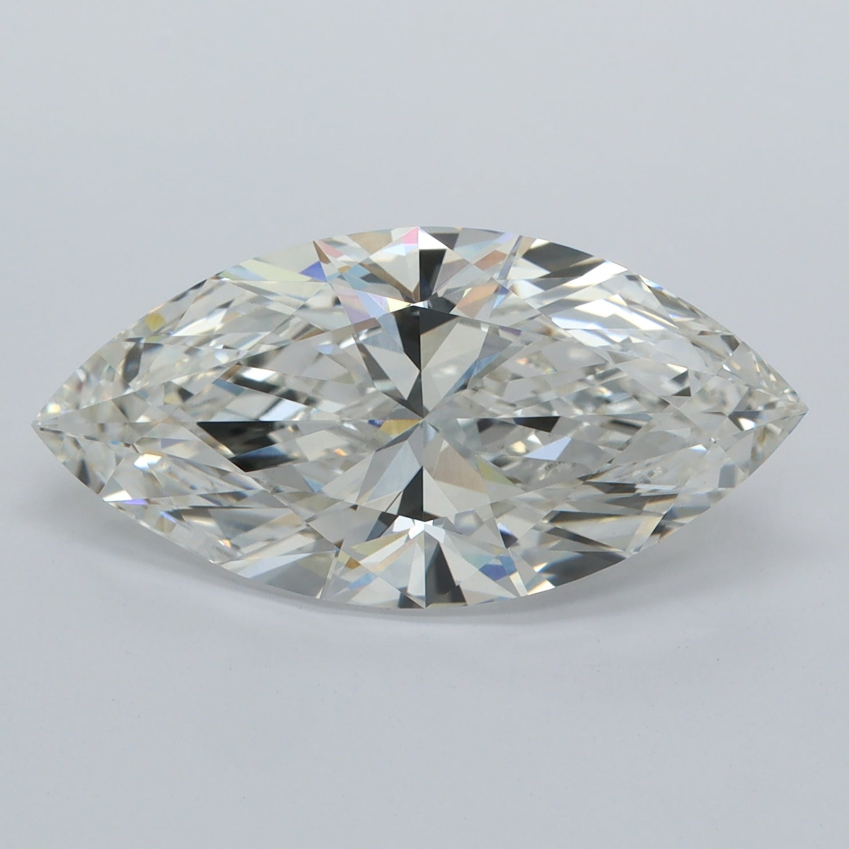 5.03 Carat Marquise Shaped, Ideal Cut, G Color, VVS2 Clarity, IGI Certified Lab Grown Diamond