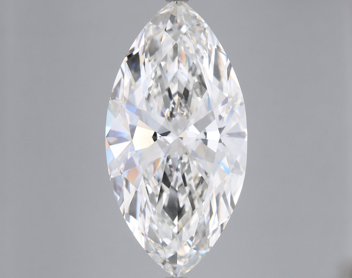 10.02 Carat Marquise Shaped, Ideal Cut, F Color, VVS2 Clarity, IGI Certified Lab Grown Diamond