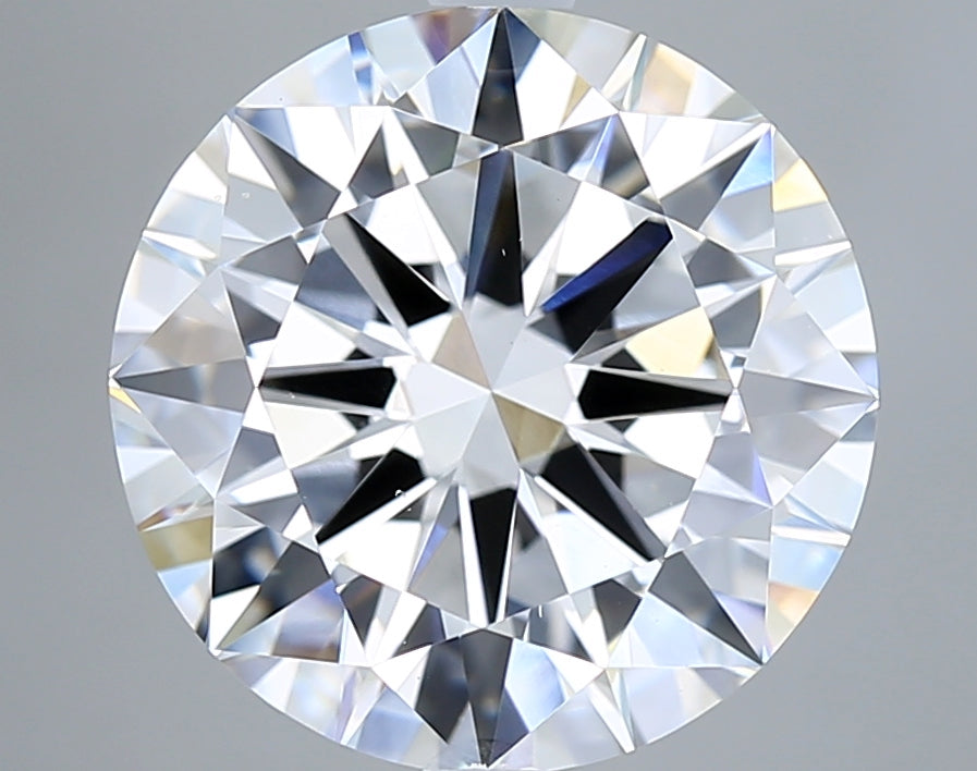 6.01 Carat Round Shaped, Excellent Cut, F Color, VS1 Clarity, IGI Certified Lab Grown Diamond