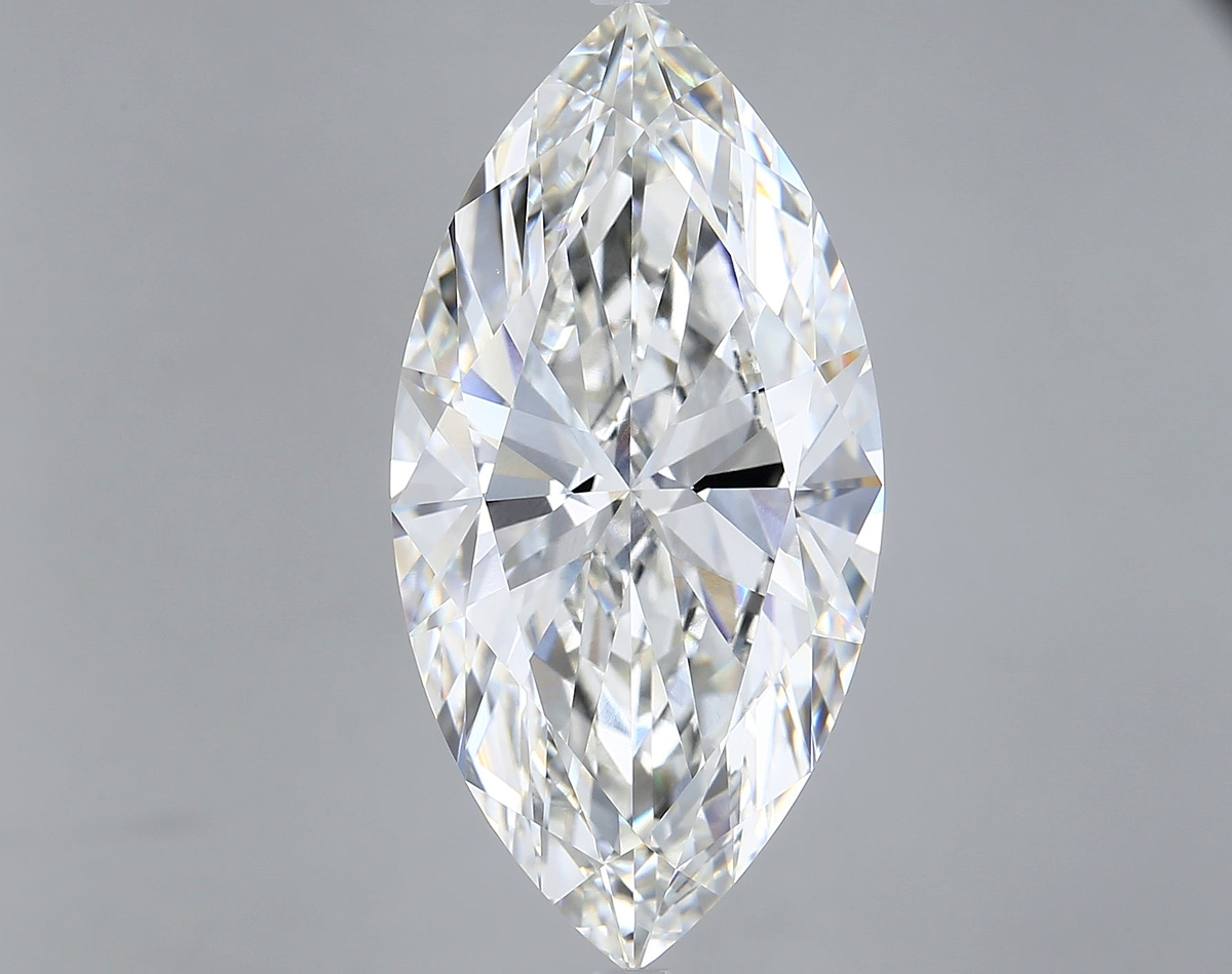 11.05 Carat Marquise Shaped, Ideal Cut, F Color, VVS2 Clarity, IGI Certified Lab Grown Diamond