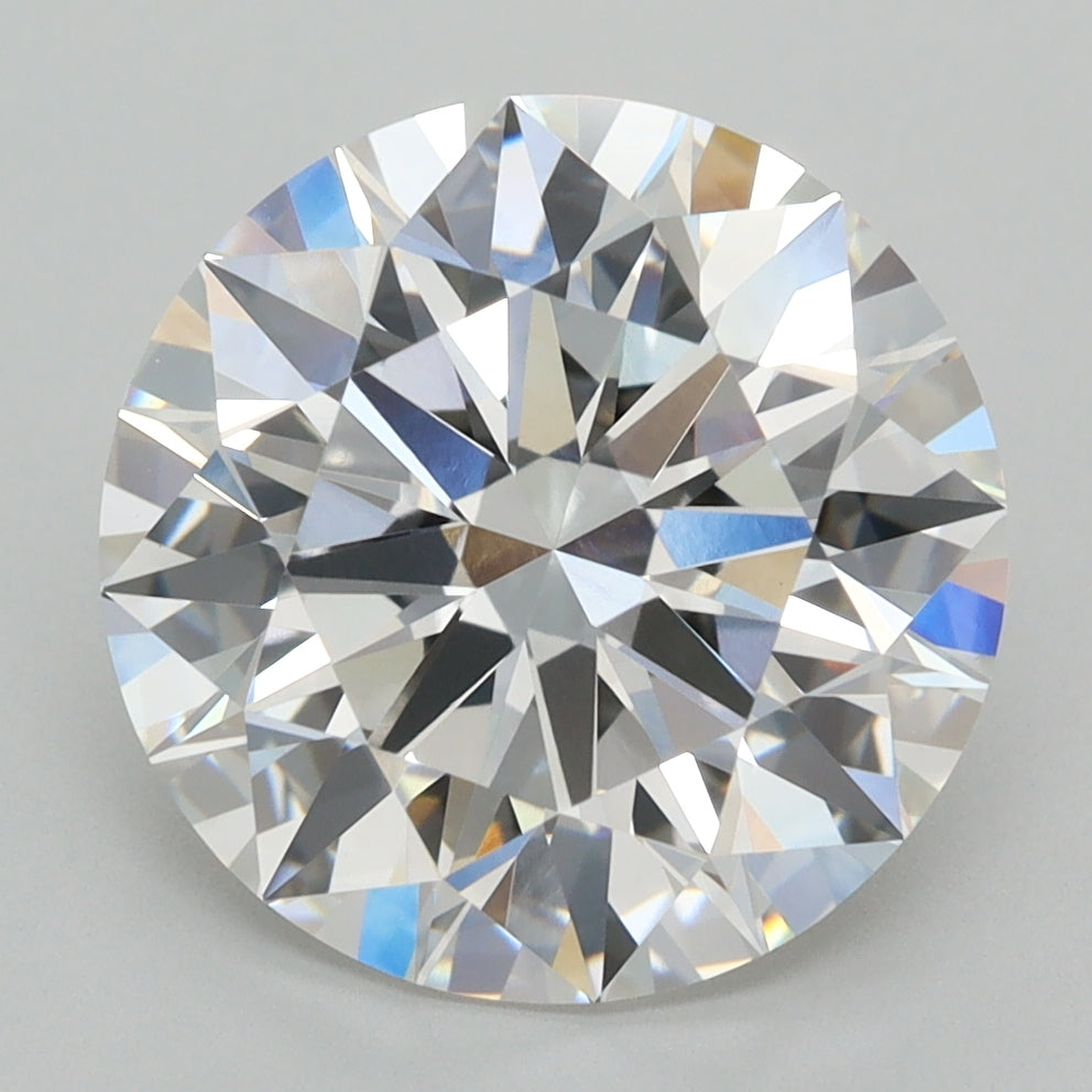 5.02 Carat Round Shaped, Ideal Cut, F Color, VVS1 Clarity, IGI Certified Lab Grown Diamond