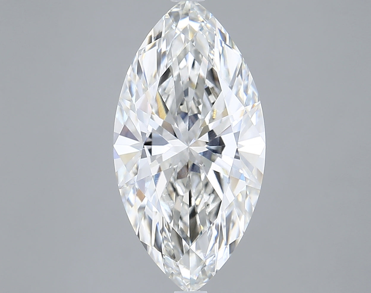 4.06 Carat Marquise Shaped, Ideal Cut, F Color, VVS2 Clarity, IGI Certified Lab Grown Diamond