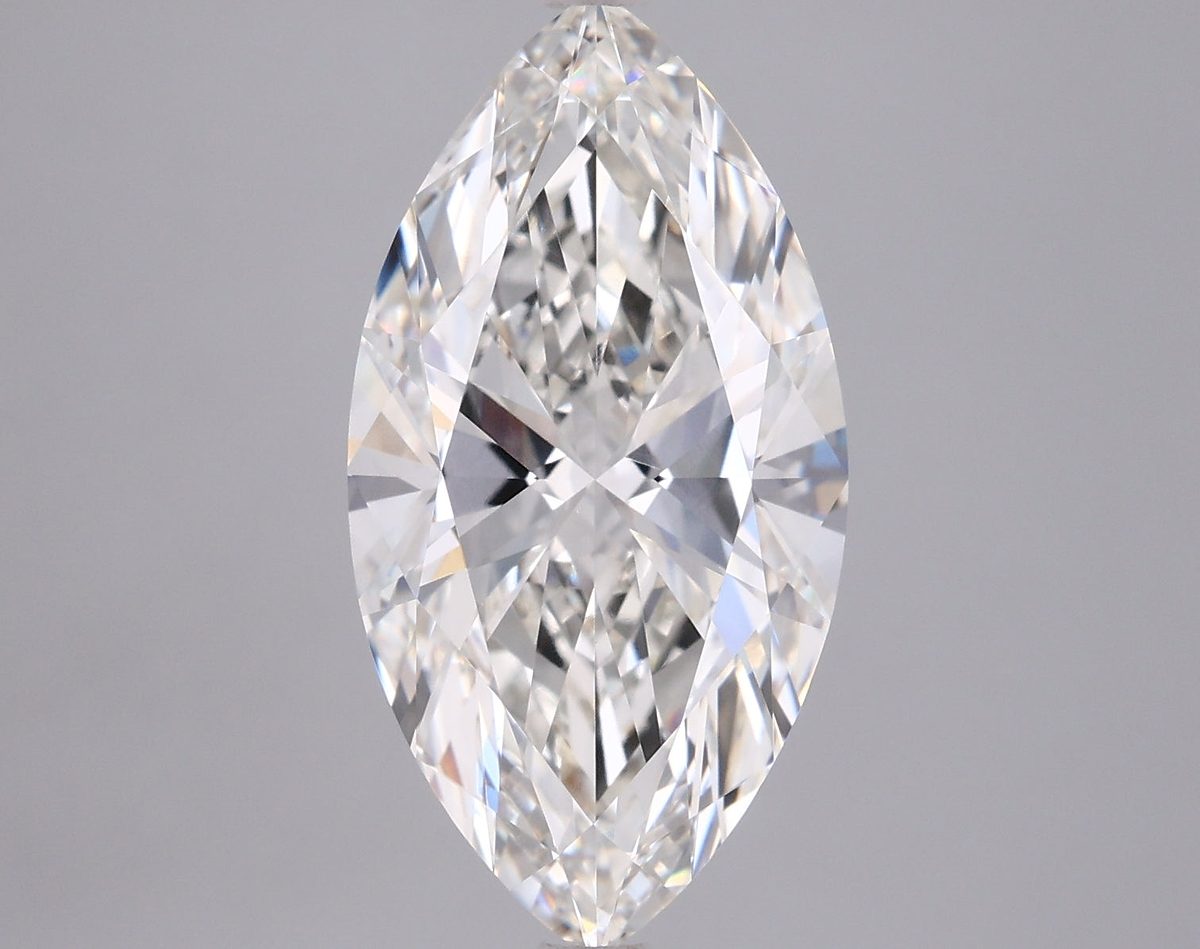 4.01 Carat Marquise Shaped, Ideal Cut, G Color, VVS2 Clarity, IGI Certified Lab Grown Diamond
