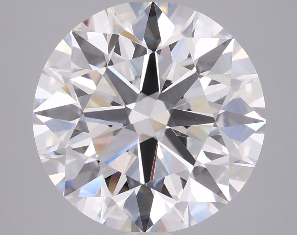 4.03 Carat Round Shaped, Ideal Cut, F Color, VVS2 Clarity, IGI Certified Lab Grown Diamond