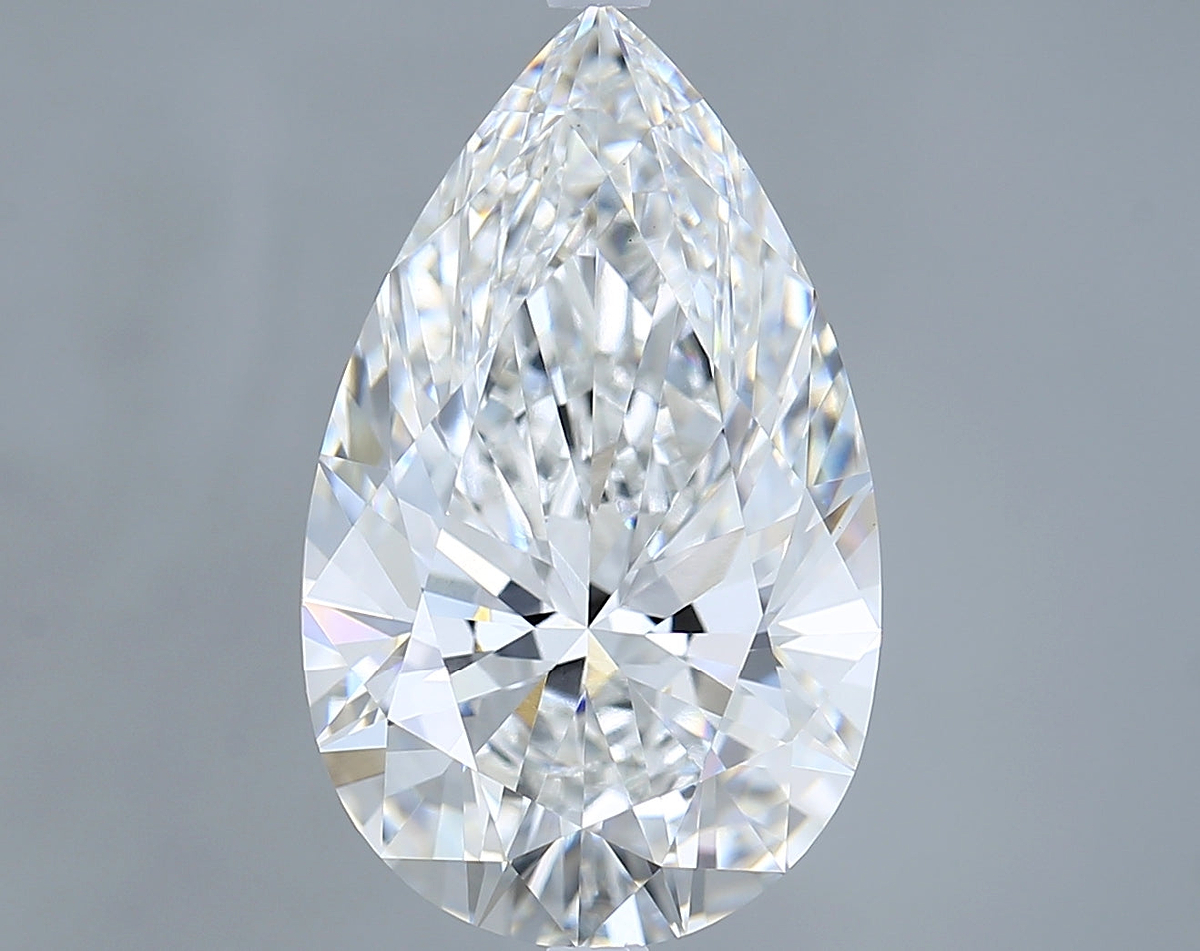 7.13 Carat Pear Shaped, Ideal Cut, E Color, VVS2 Clarity, IGI Certified Lab Grown Diamond