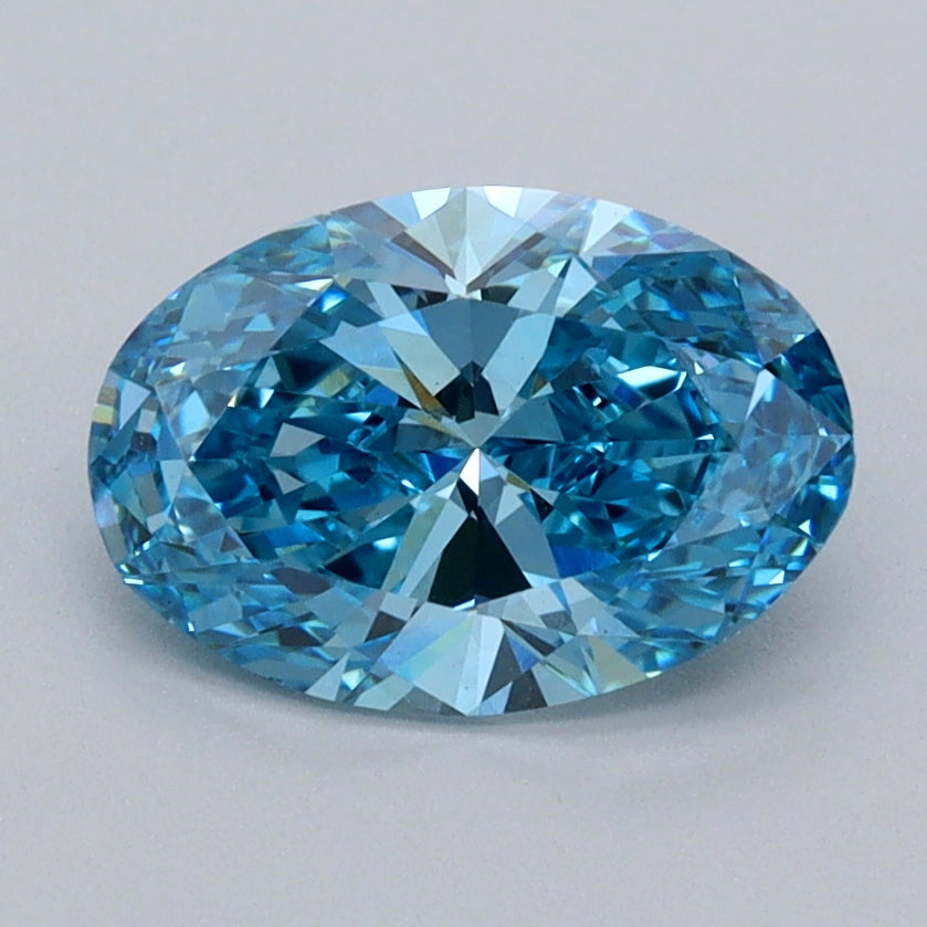 1.50 Carat Oval Shaped, Ideal Cut, VVS2 Clarity, IGI Certified Lab Grown Diamond