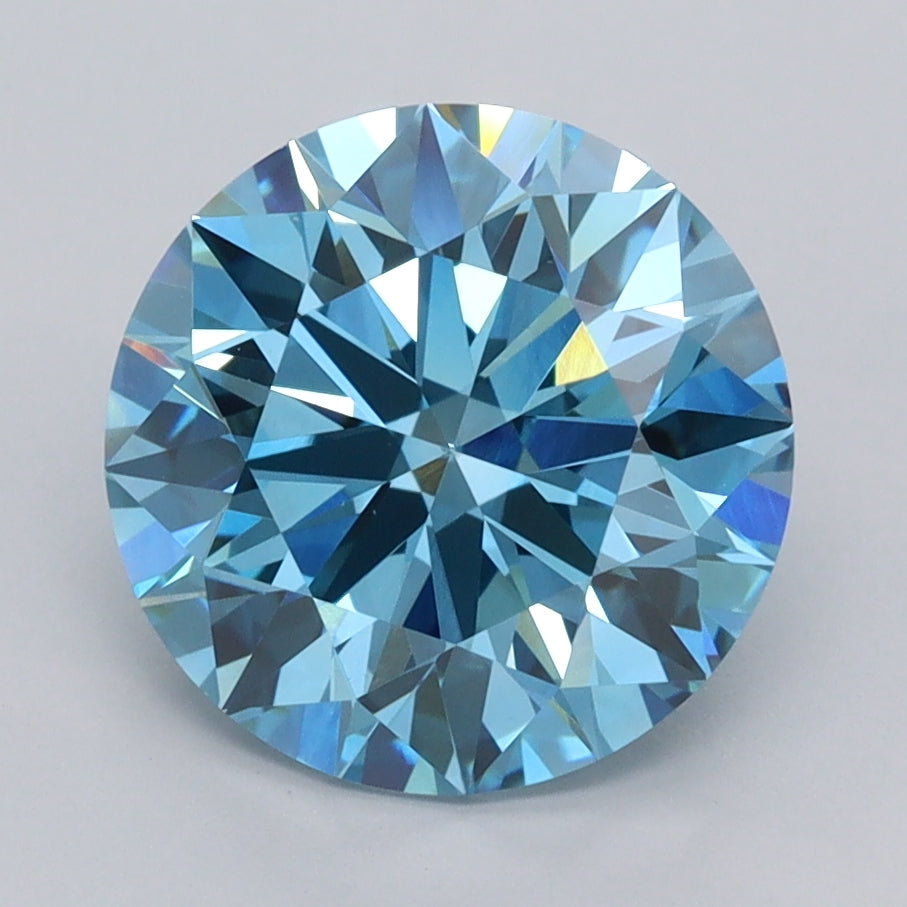 3.00 Carat Round Shaped, Ideal Cut, VS1 Clarity, IGI Certified Lab Grown Diamond