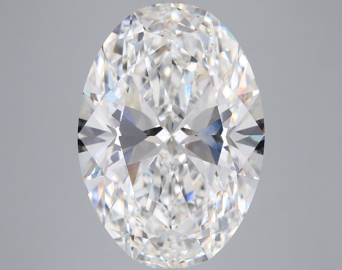 8.06 Carat Oval Shaped, Ideal Cut, F Color, VVS2 Clarity, IGI Certified Lab Grown Diamond