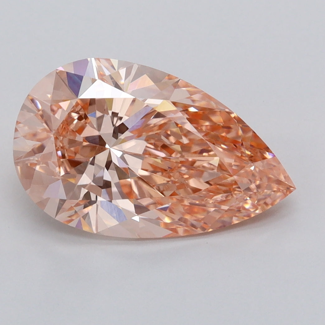 2.95 Carat Pear Shaped, Ideal Cut, VVS2 Clarity, IGI Certified Lab Grown Diamond