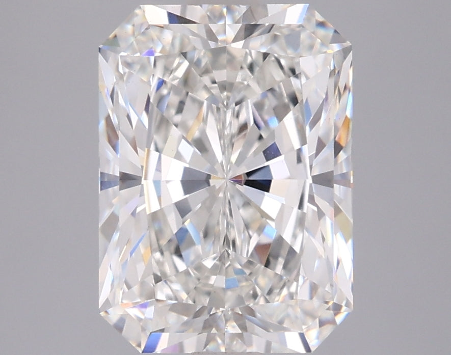 3.06 Carat Radiant Shaped, Ideal Cut, F Color, VVS2 Clarity, IGI Certified Lab Grown Diamond