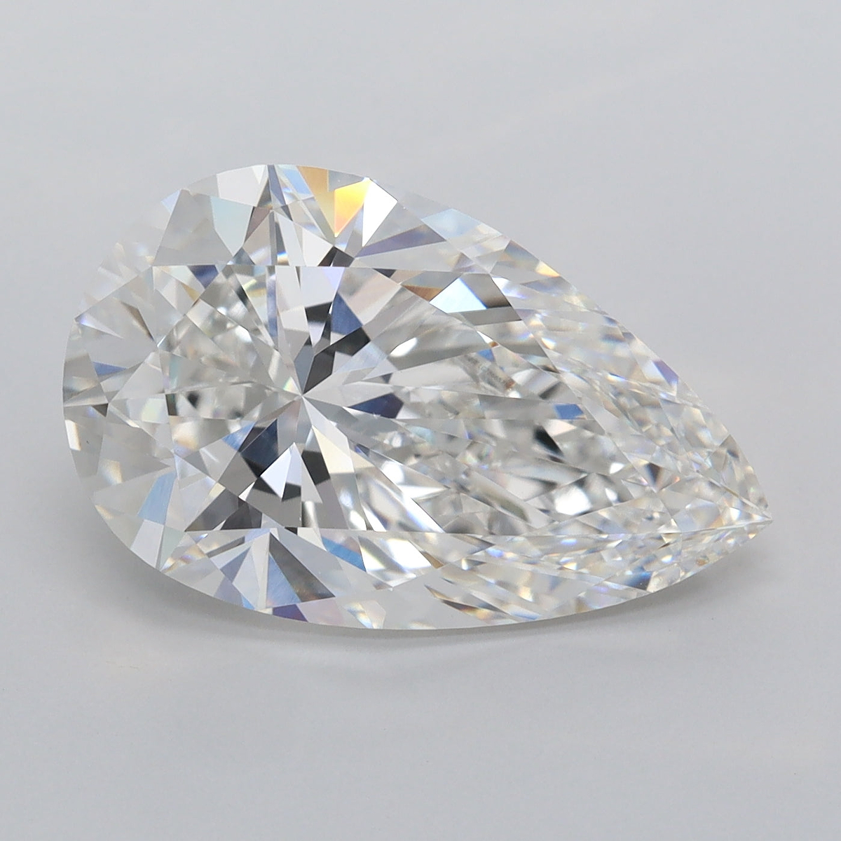 6.07 Carat Pear Shaped, Ideal Cut, E Color, VS1 Clarity, IGI Certified Lab Grown Diamond