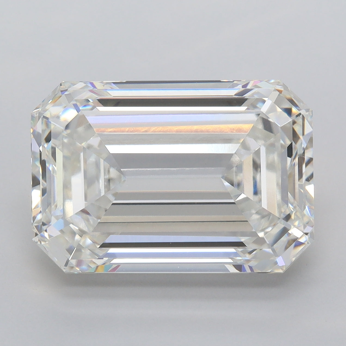 8.09 Carat Emerald Shaped, Ideal Cut, F Color, VVS2 Clarity, IGI Certified Lab Grown Diamond
