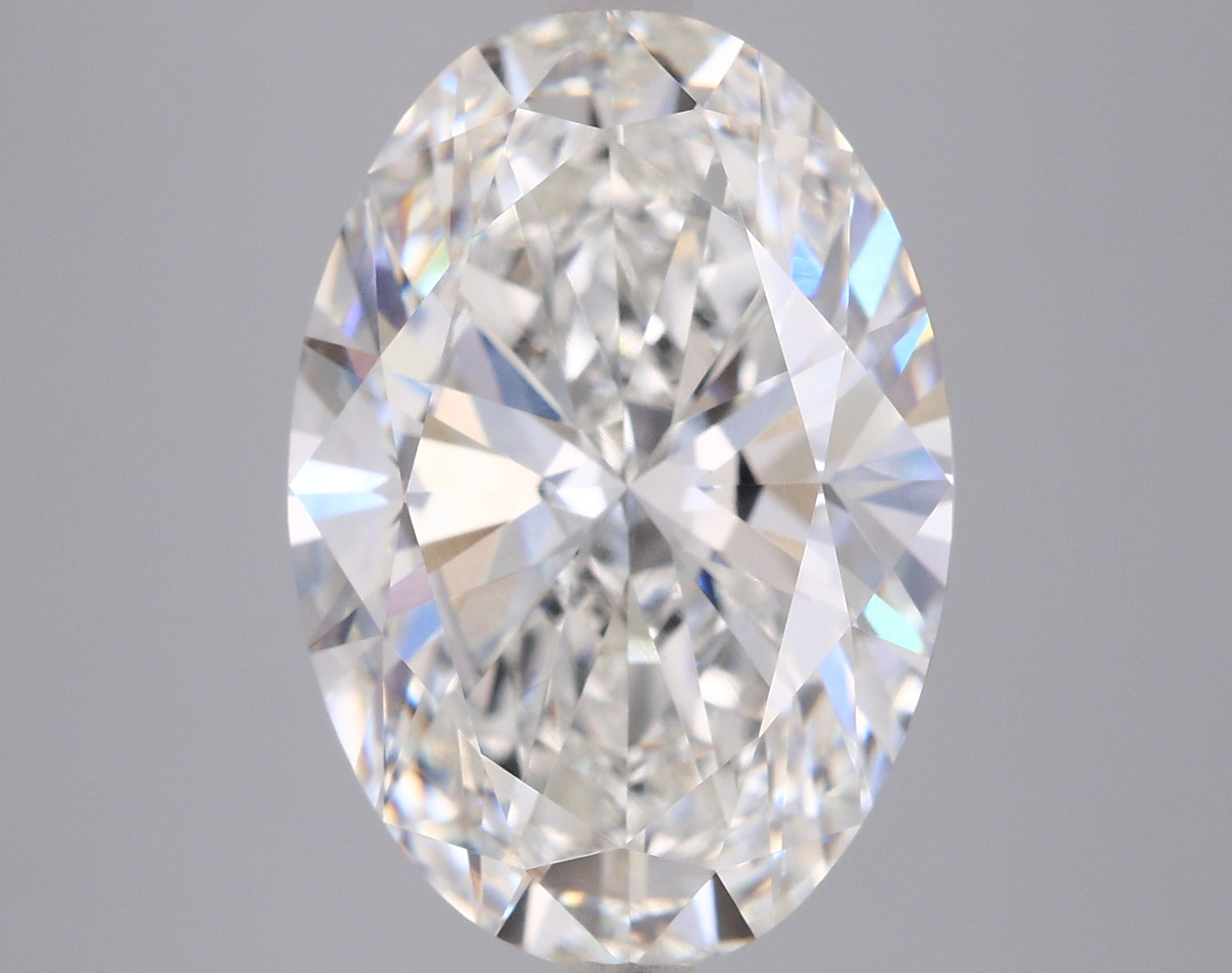 5.09 Carat Oval Shaped, Ideal Cut, G Color, VVS2 Clarity, IGI Certified Lab Grown Diamond