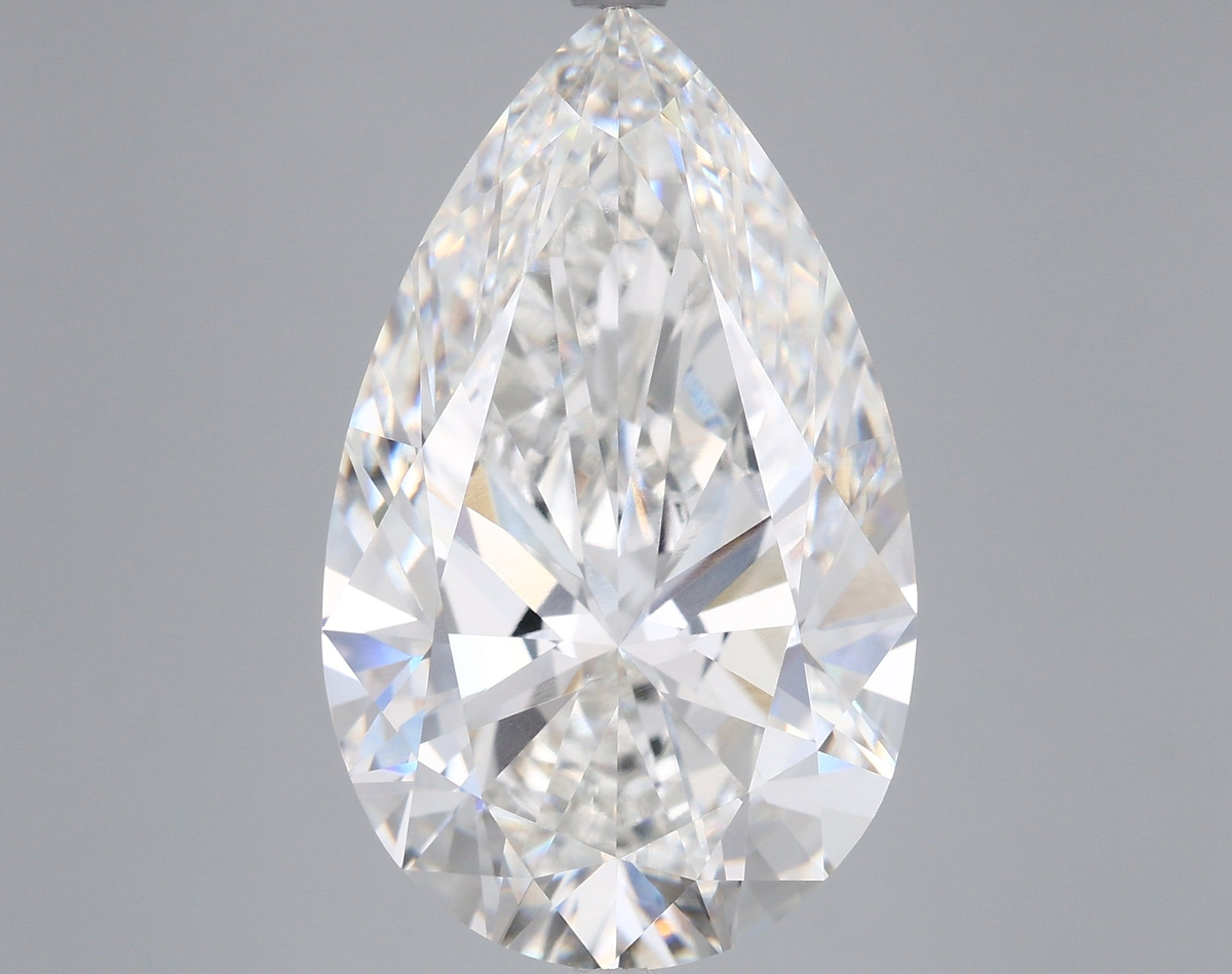 9.59 Carat Pear Shaped, Ideal Cut, E Color, VVS2 Clarity, IGI Certified Lab Grown Diamond