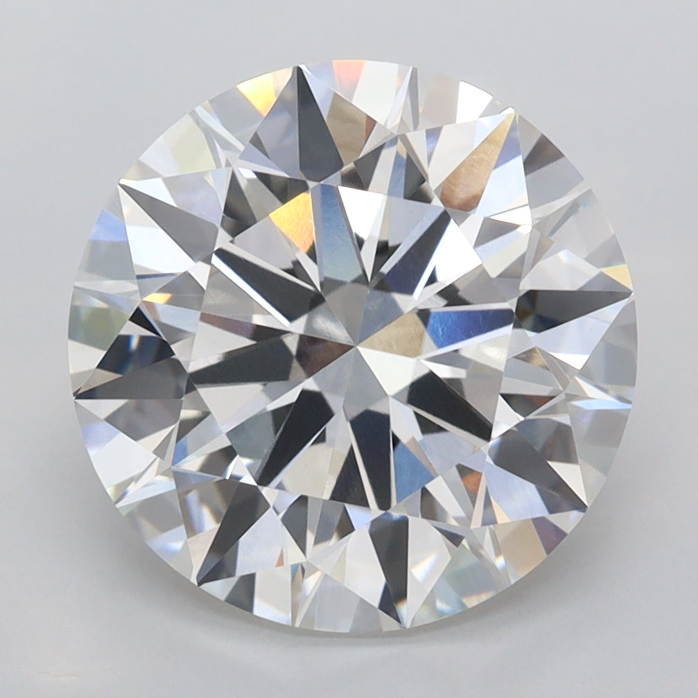 5.03 Carat Round Shaped, Ideal Cut, F Color, VVS2 Clarity, IGI Certified Lab Grown Diamond